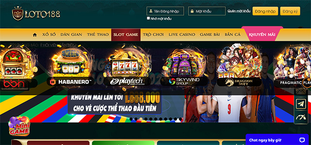 Chơi slot game Loto188 có cơ hội trúng nhiều phần thưởng hấp dẫn