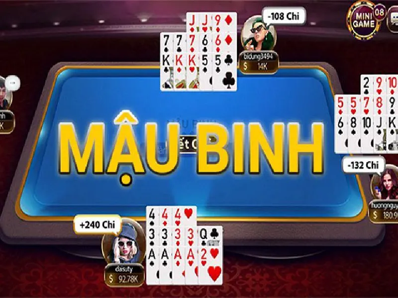 Game bài mậu binh có lối chơi khá kịch tính