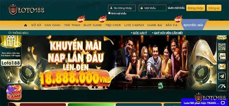 Khuyến mãi nổi bật tại đánh bài online Loto188