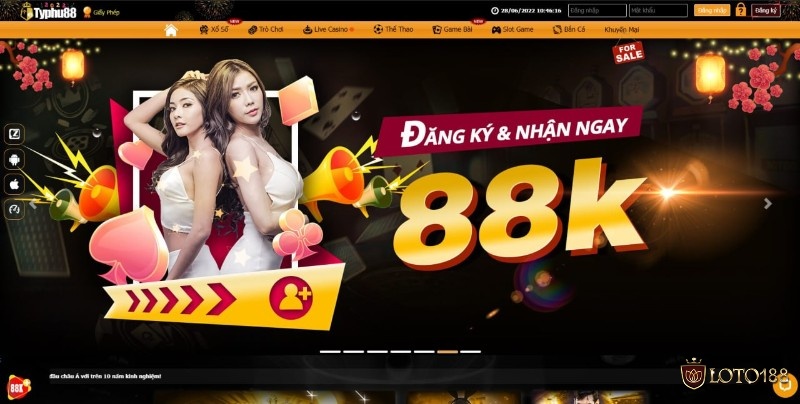 Nhà cái lô đề online Typhu88 chuyên nghiệp, hấp dẫn